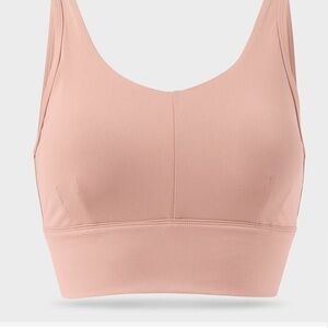 Duluth Trading Co Blush Pink Armachillo Cooling Longline Sports Bra Large